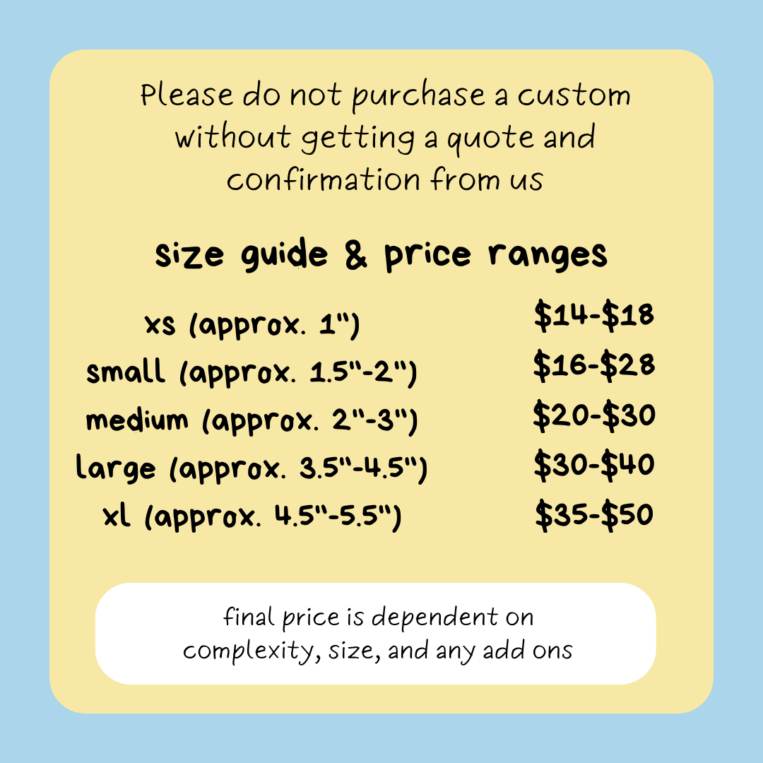 Custom polymer clay figurine