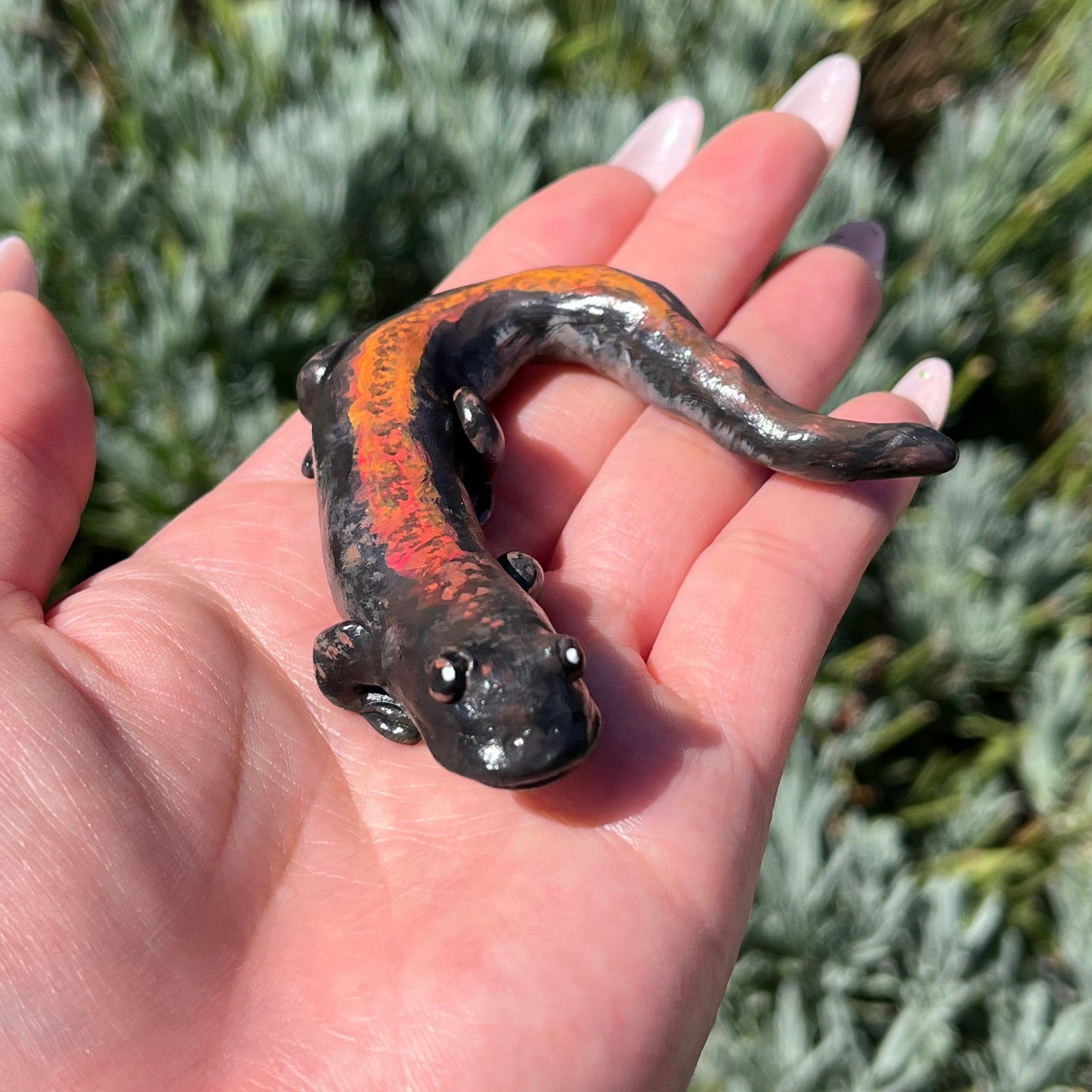 Handmade polymer clay salamander & newt figurine