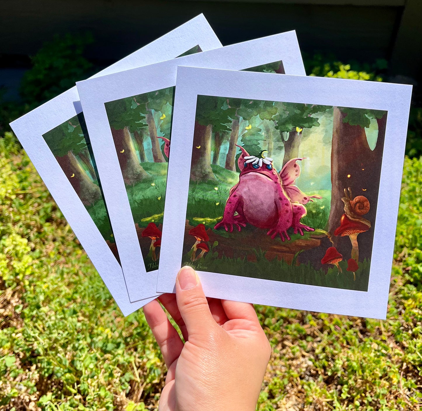 Toad fairy in the forest art print