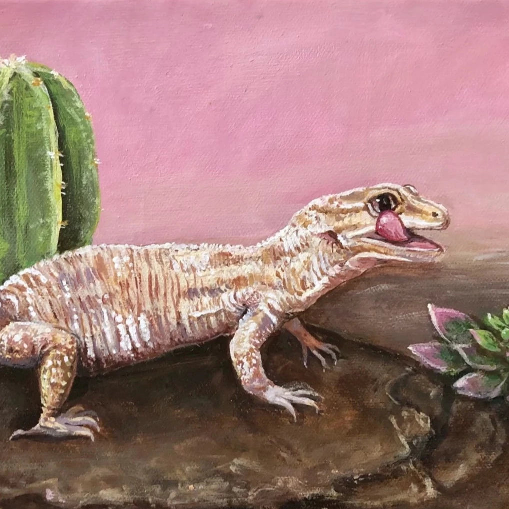 Custom acrylic pet painting portrait commission