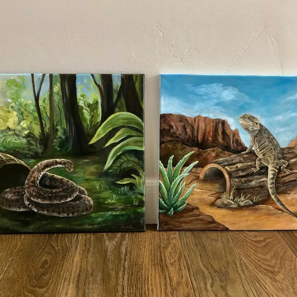 Custom acrylic pet painting portrait commission