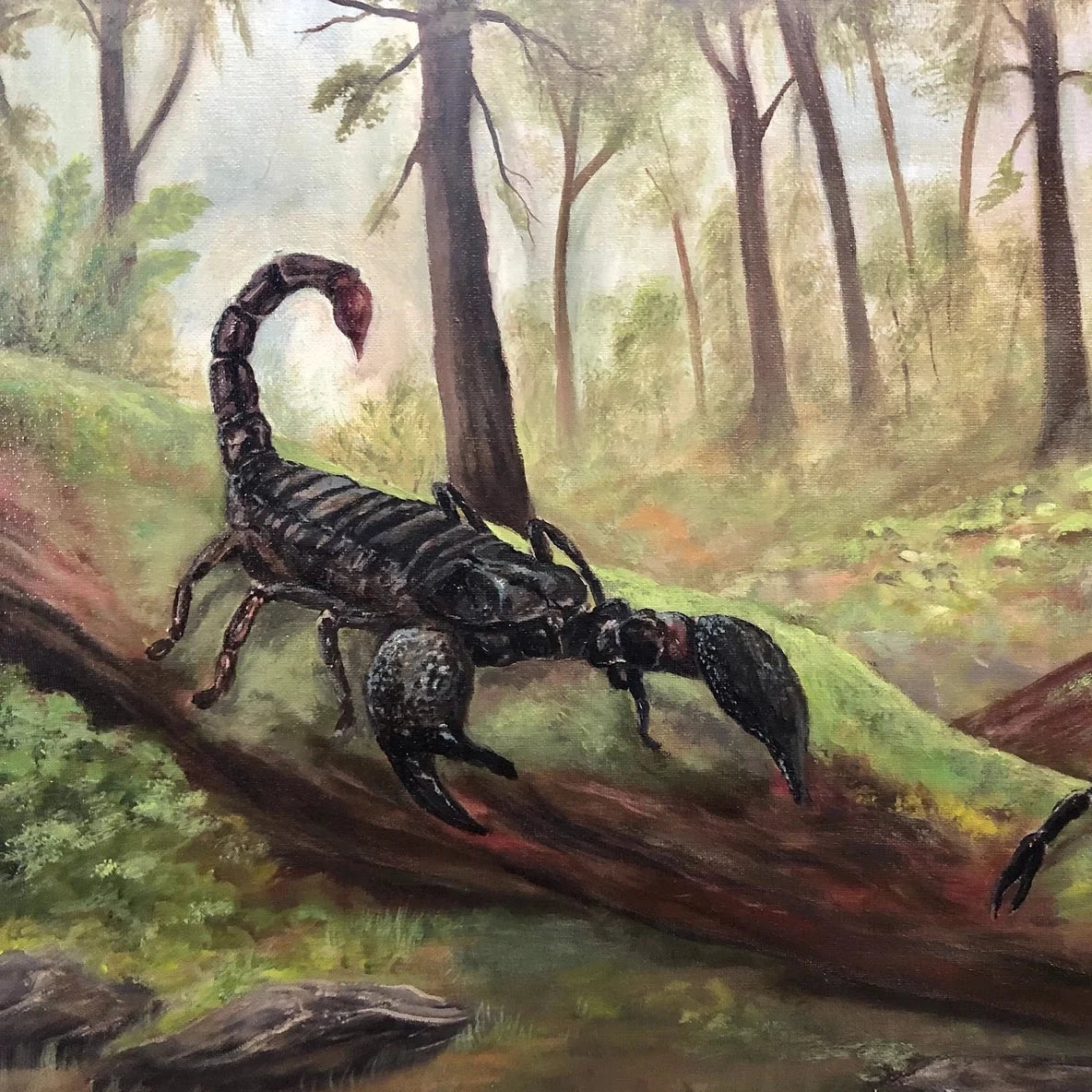 Custom acrylic pet painting portrait commission