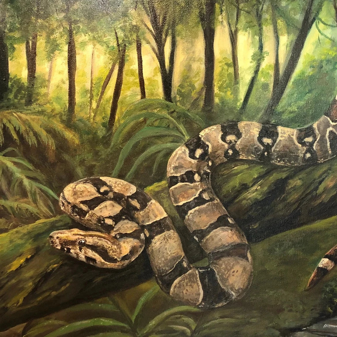 Custom acrylic pet painting portrait commission