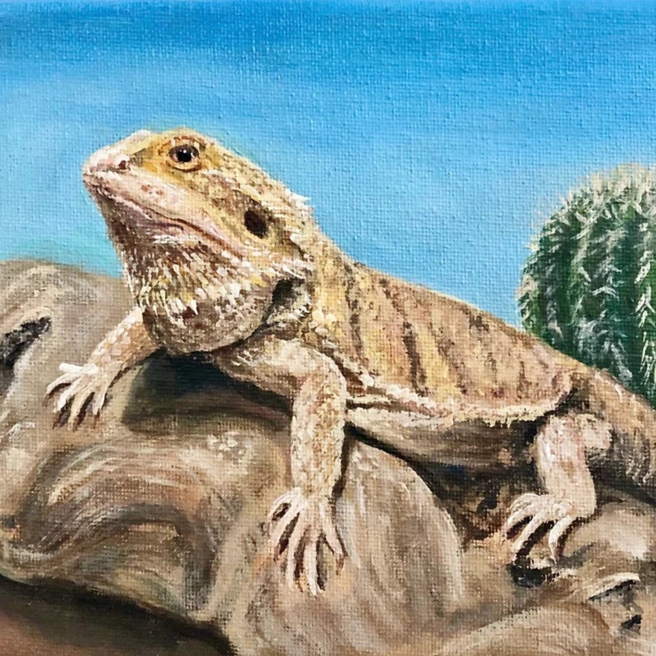 Custom acrylic pet painting portrait commission