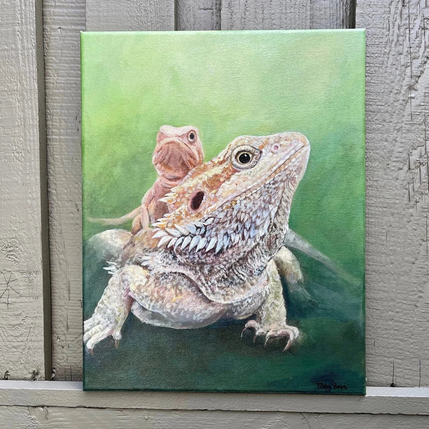Custom acrylic pet painting portrait commission