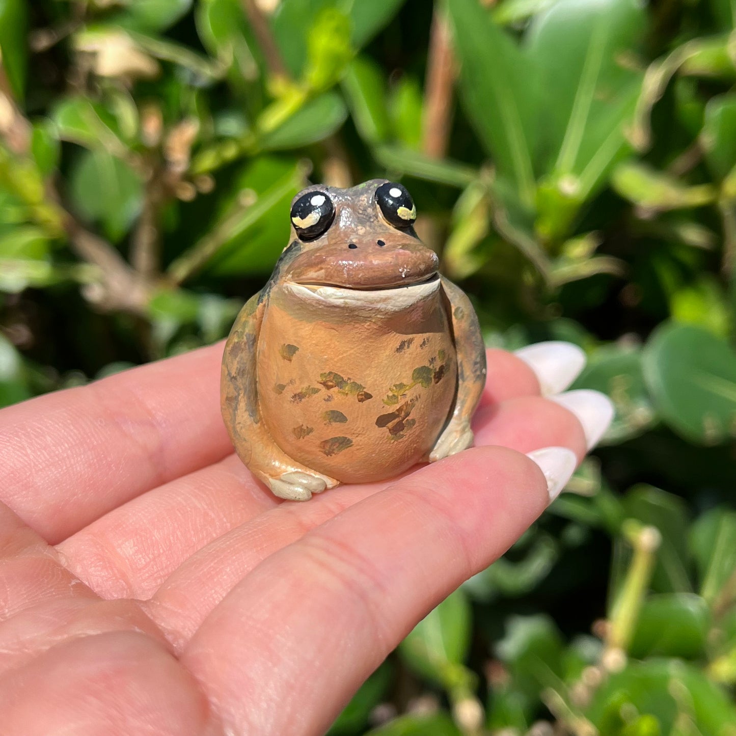 Handmade Polymer Clay Mini Frog Friend Figurine Series