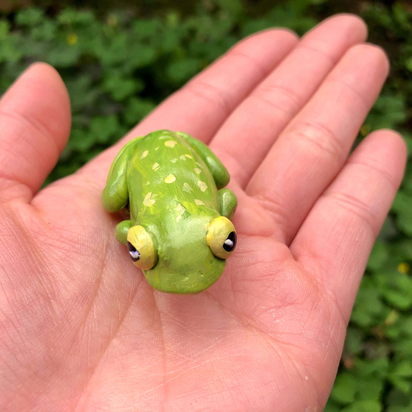 Handmade Polymer Clay Mini Frog Friend Figurines (Series 2.0)