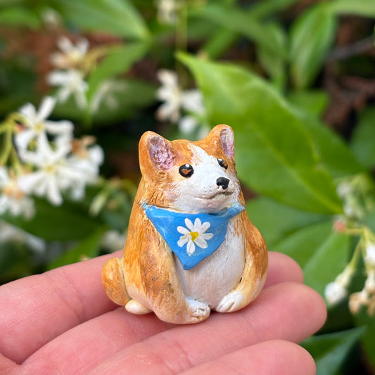 Handmade corgi figurine