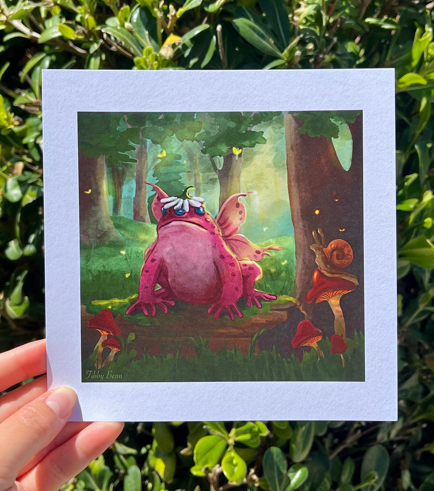 Toad Fairy in the Forest Art Print